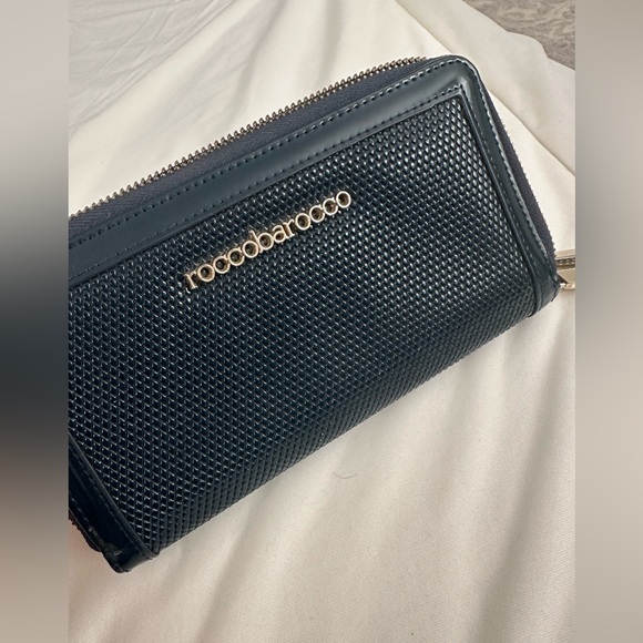Authentic Rocco Barocco Wallet Navy Blue - Picture 14 of 16